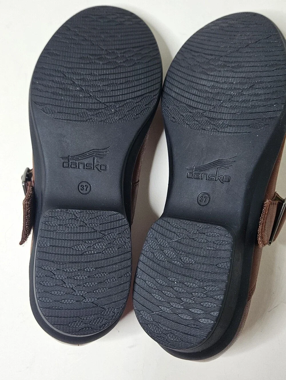 Dansko Collette Mary Jane Russet Burnished Nubuck Brown Women's 37 7